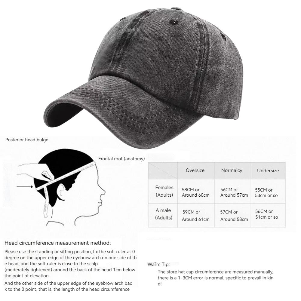 Vintage Cotton Baseball Cap Breathable Outdoor Sun Hat Solid Color Solid Color Baseball Cap for Activities Camping Picnic Hiking