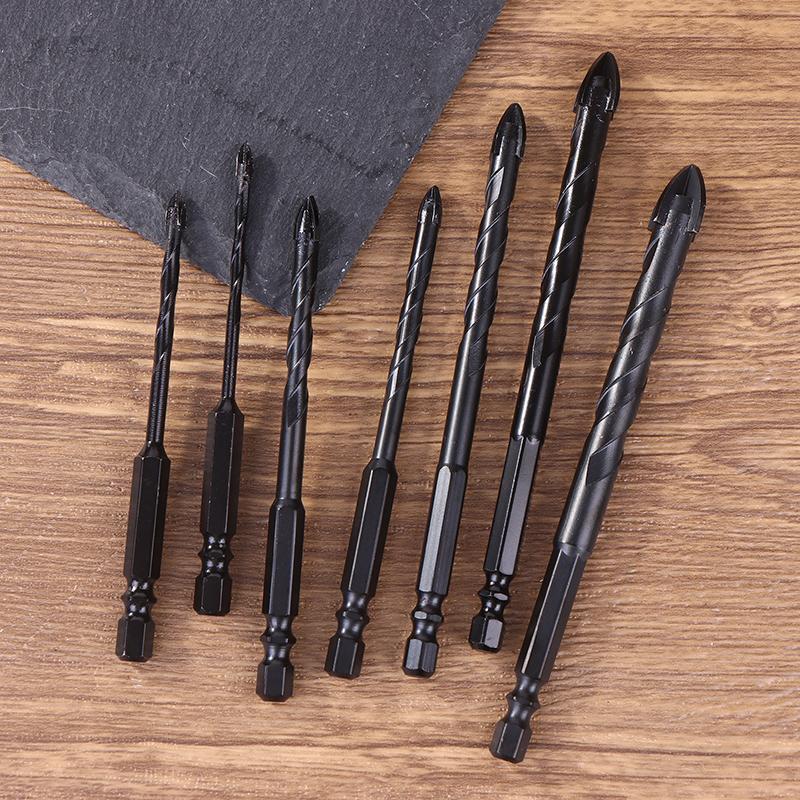 7/5Pcs Multi-Function Drill Bit Set For Ceramic Glass Concrete Wood Steel Drilling Tool 3-12Mm Hex Shank Drill Bit Set