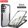 360 Full Body Front+Back Clear Case Shelluxe For Samsung A56 A36 A26 A06 A16 4G 5G Silicone Double Sided Shockproof Phone Cover