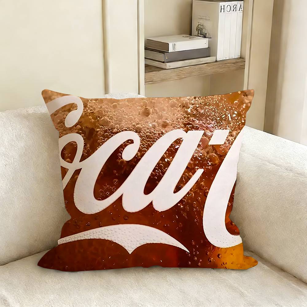 CocaSFashion Cola Various Sizes Square Pillow Case For Car Home Bedchamber Decor