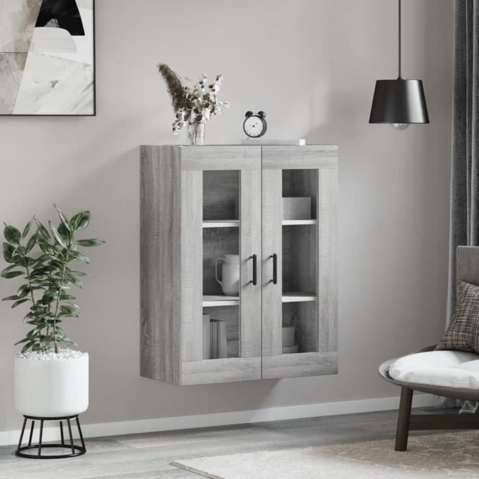 VidaXL Armoire murale sonoma gris 69,5x34x90 cm 828490