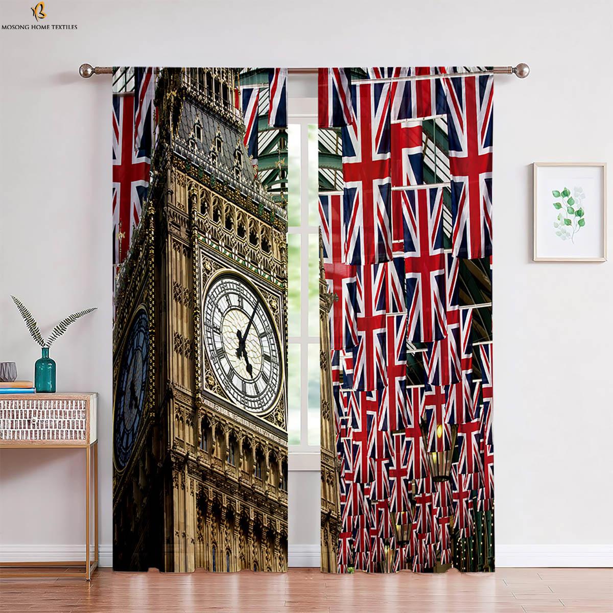 

Креативный постер Городское здание 3D-печать Печать Шторы Подходят для Спальни Кухни Кабинета Гостиной Декоративные шторы W50xH130(CM)x2PCS&Rod pocket