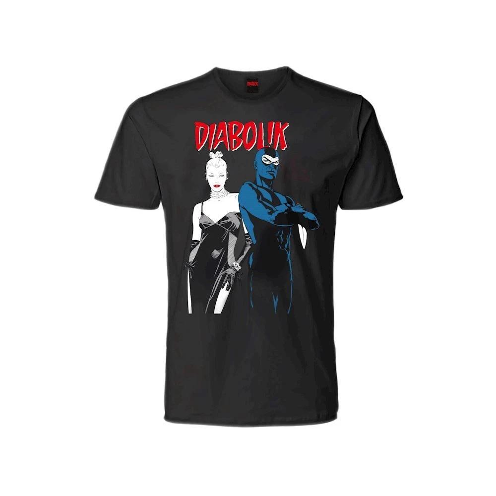 Original Diabolik and Eva Kant Official TShirt Tee Black S