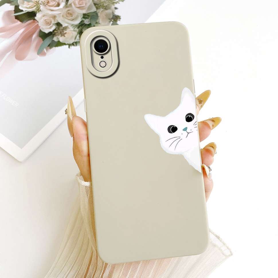 For IPhone XR Case Silicone Soft Shockproof Cartoon Pattern Phone Casing For IPhoneXR A2105 A1984 A2107 A2108 Case Back Cover