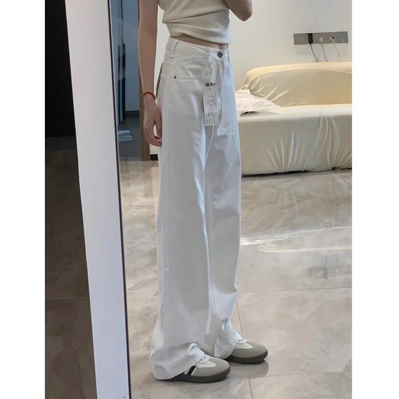 Women's High-Waisted Fleece-Lined Black Jeans - Plus Size, Slimming Straight/Narrow/Wide Leg for Autumn & Winter