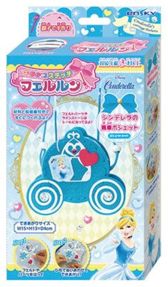 Disney Kira Deco Stitch Ferlun Pochette Kit Cinderella's Carriage Pochette