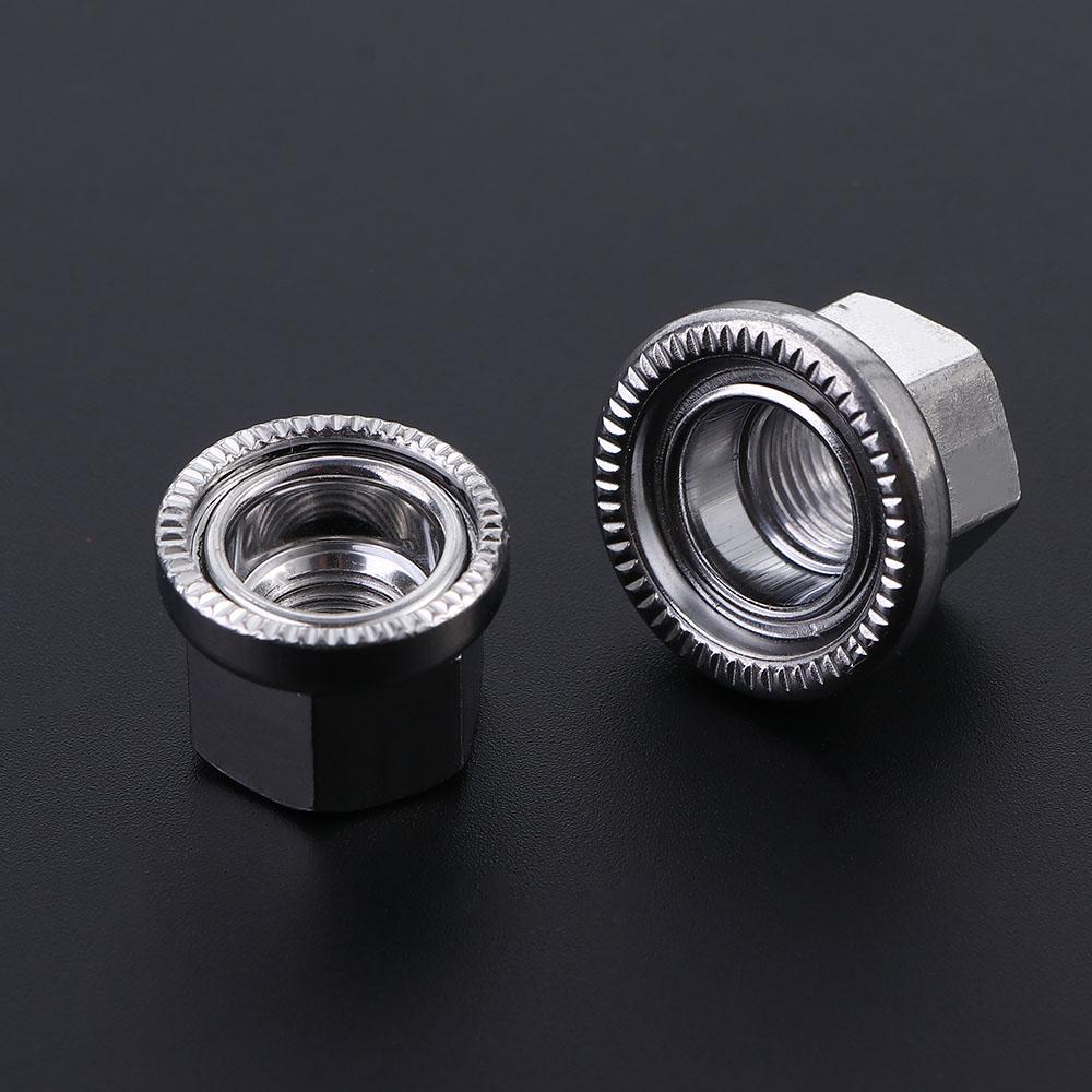 Texture Fixed Gear Front Rear MTB Drum Hub Fastening M9 M10 Cycling Drum Screws Bicycle Hub Nuts