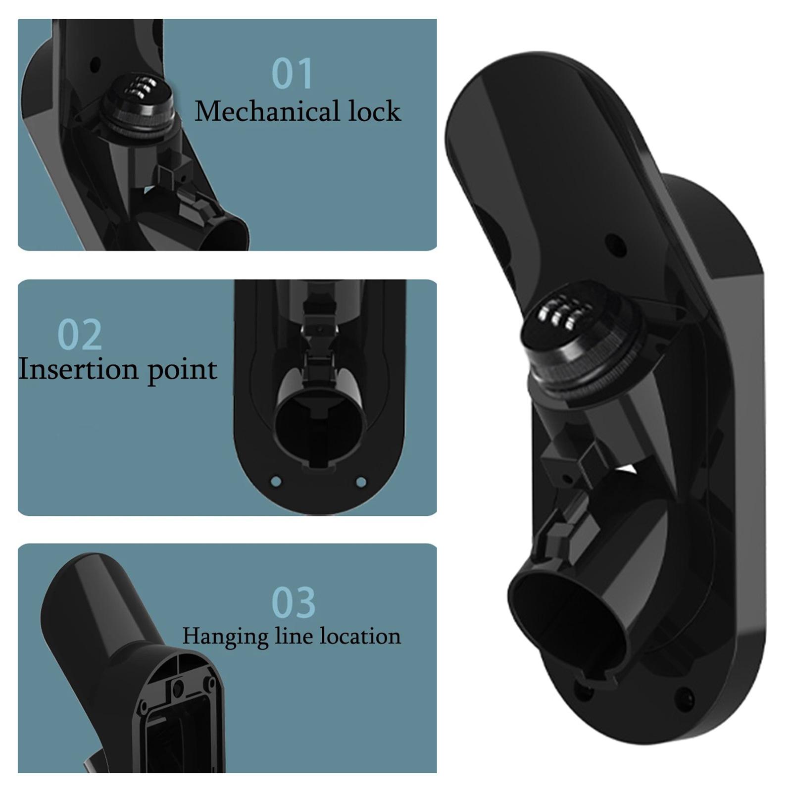 

High Strength Materials Space Saving J1772 Type 1 Charging Bracket Socket Stand With Antitheft Designs For Electric Car 1