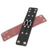 2pcs Wide PU Leather Bracelet Wrist Cuffs Punk Cuff Bracelet for Motorcycle Rider Black Brown