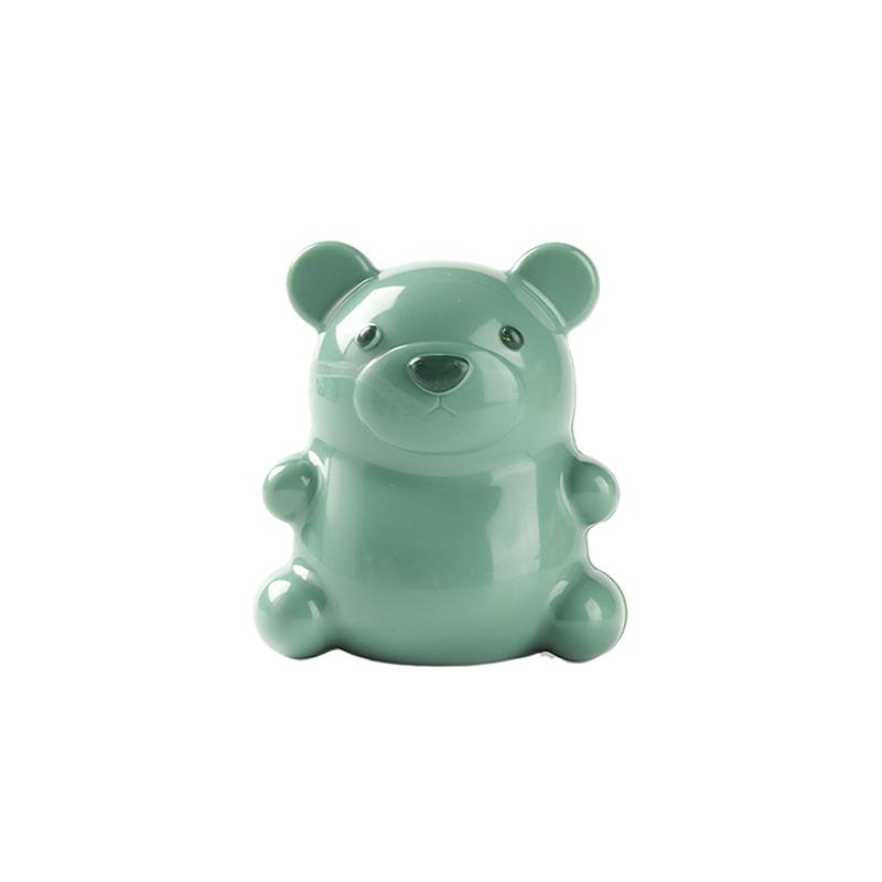 Nail Brush - Cute Bear Shaped Handle Grip Nail Brush | Children s Nail Cleaning Brush Massage Brush зелёный