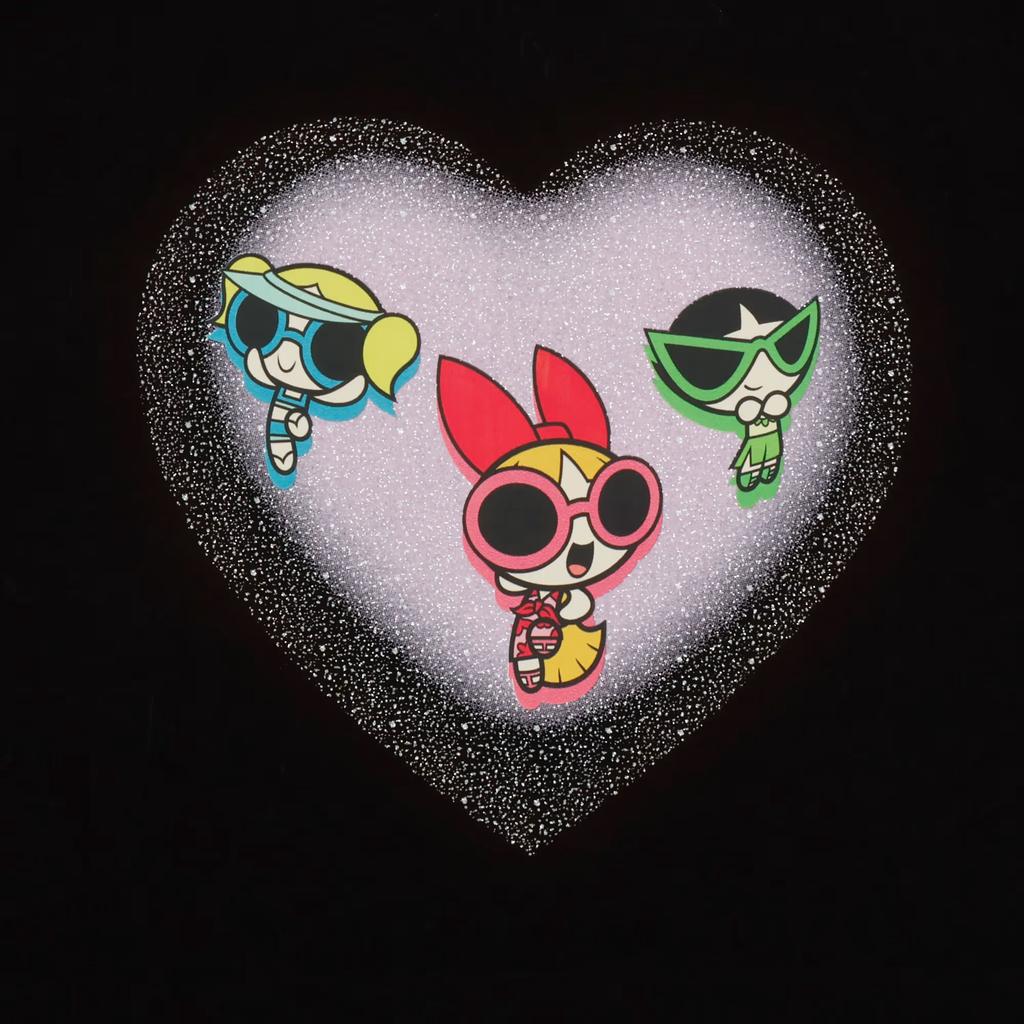 Puma X Powerpuff Girls Collaboration Round Neck Slim Fit Short Sleeve T-Shirt Women Tops 63786501