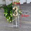 Golden Birthday Candles 0-9 Digital Cake Topper Number Wedding Cakes Dessert Decor Party Supplies Acssories