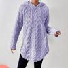 Women's Hooded Long Sleeve Regular Fit Sweatshirt Drawstring Solid Color Casual Top