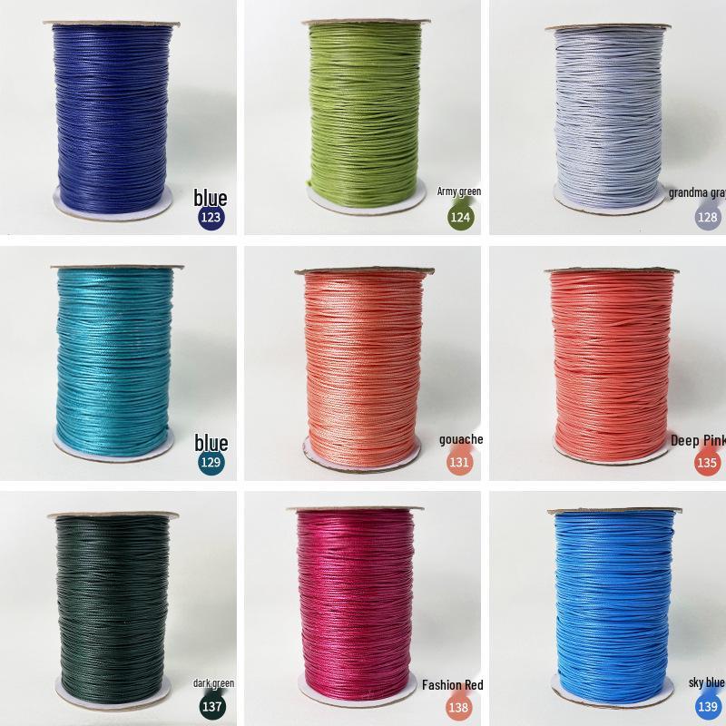 Korean Round Waxed Thread for DIY Jewelry: Bracelet & Necklace Braiding Cord