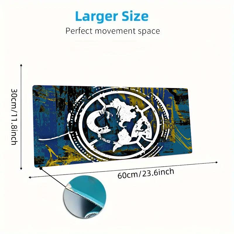 Club America Mouse Pad, Large Gaming Desk Mat, Non-slip XXL Mousepad for Laptop & Tablet, Mini PC Playmat with Stitched Edges