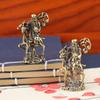 Cobre Puro Dios Chino de la Longevidad Montando Ciervo Adorno Regalos de Cumpleaños Artesanía Bronce Antiguo Estatua de Buda Figurilla Miniatura