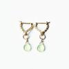 K10 Natural Stone Charm Earring Charm Pendant Top [Soi] Dress-up (Prehnite)