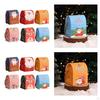 6 Pieces Candy Box Gift Boxes Xmas Cookie Snack Empty Party Favor for Holiday