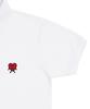 GRAVER [Unisex] Drawing Heart Embroidery Pique Short Sleeve T-Shirt_White