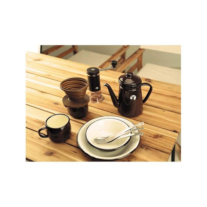 Captain Stag Enamel Coffee Pot 1.1L Brown UH-526 1.1 L