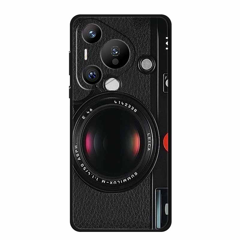 For Huawei Pura 70 Pro Phone Case Fashion Black Silicone Soft Back Cover Case For Huawei Pura 70 Pro Case 70Pro Pura70 Pro Shell Pura 70 Pro