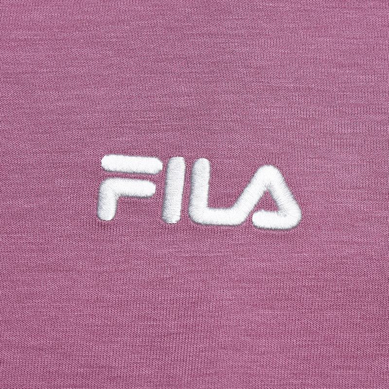 FILA Original Color Block Edge Fashion Simple Classic Retro Casual Versatile Comfortable Round Neck Slim Short Sleeve Dress Women dress F51W629301FWI