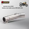 Stainless Steel Exhaust Mid-section for Hornet CB600F (2007-2013) - Easy No-Damage Installation