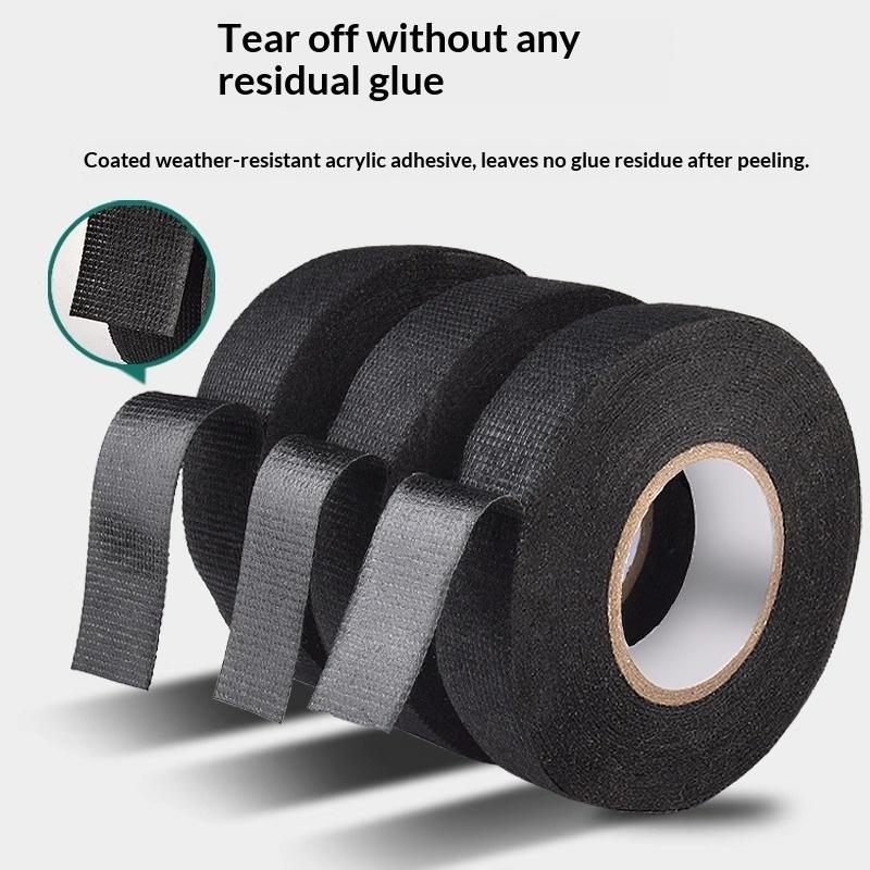 Car Wiring Harness Tape Wear Proof Flame Retardant 10M/15M/25M for Auto Cable Loom Insulation Wrapping Engine Wiring Protection
