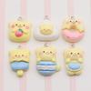 Resin Cartoon Bear Pendant Keychain - Bright Surface Cute DIY Jewelry Accessory