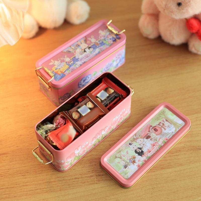Retro Styles Sealable Metal Tin For Wedding Candy Storage Rustics Decorative Box With Secure Latches Designs