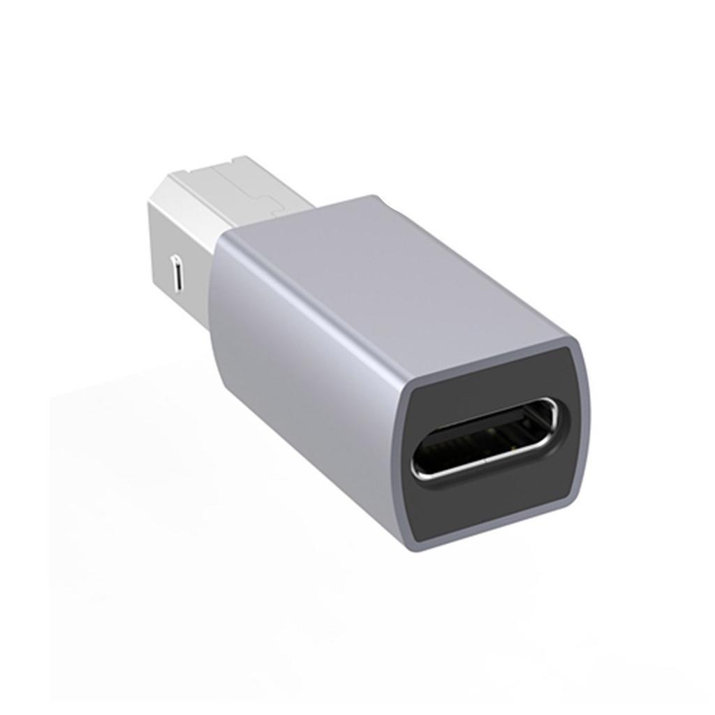USB C Female to Printer Male Adapter USB Type C to USB B Convert Connector Support Data Sync for Printer Electric Piano