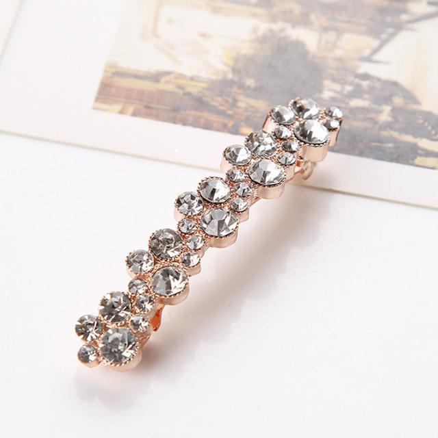 Korean Crystal Spring Hair Clips Pins Pearl Hair Barrettes For Women Girl Headband Simple Hair Accessories Headwear