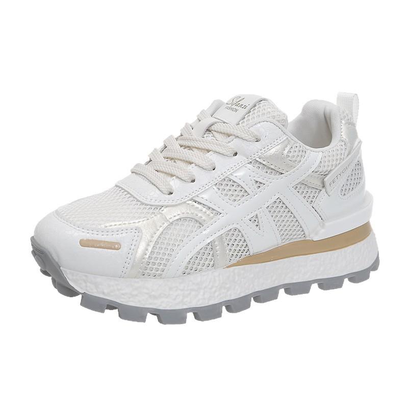 Internet Celebrities with the Same Korean Version of Forrest Gump Shoes Women's Tide 2025 Spring Heightening New Versatile Niche Explosion Sports and