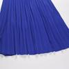 Women V Neck Long Sleeve Pleated A Line Solid Color Lace Up High Waist All Match Dresses S-XXL