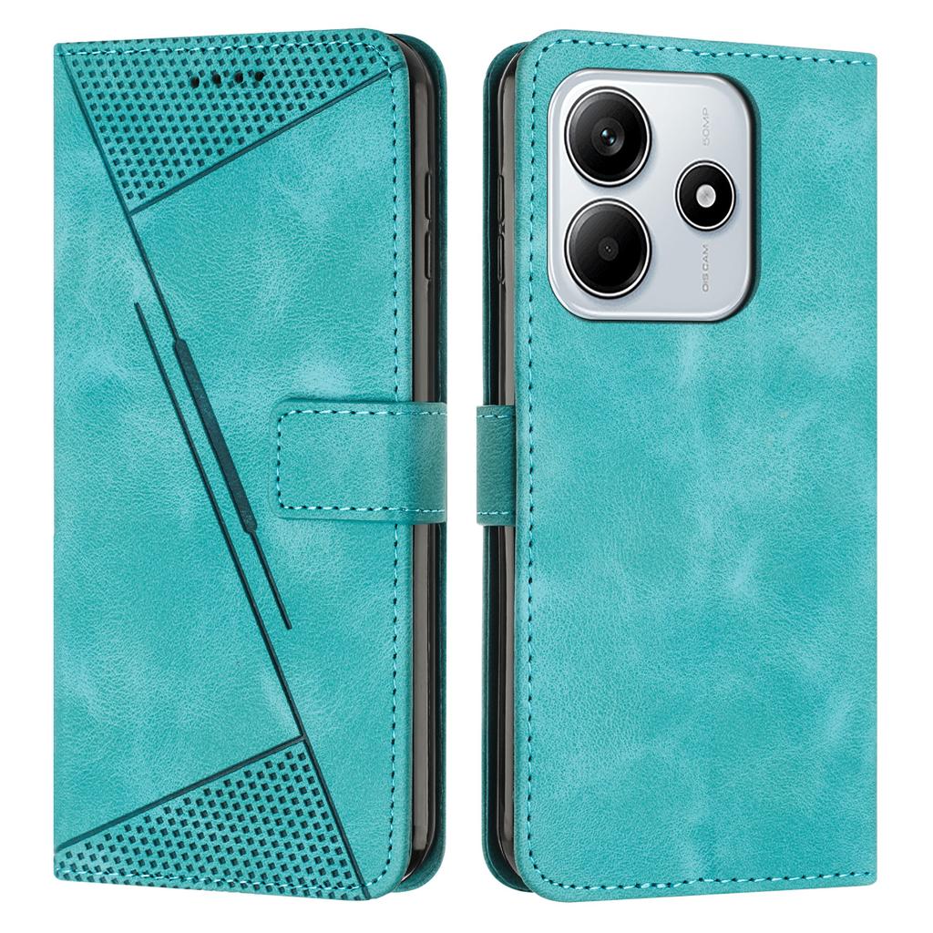 For Xiaomi Redmi Note 14 5G Case Handbag Imprinted Triangle Leather Phone Cover