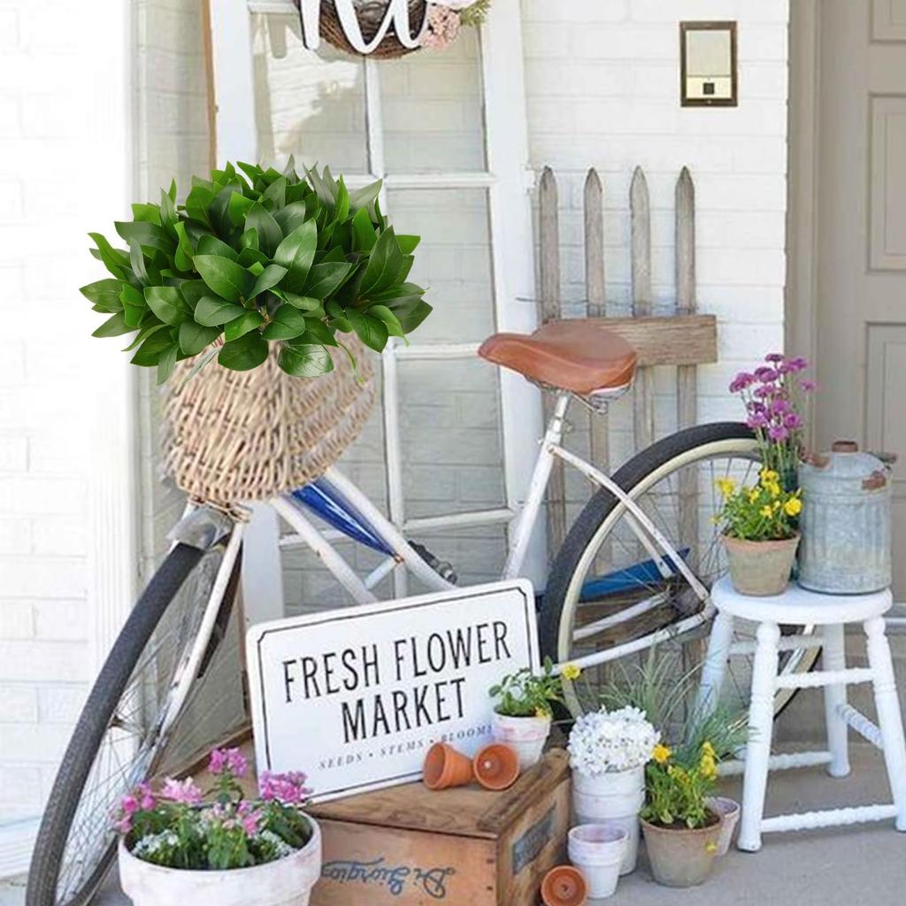 Eucalyptus Leaves Artificial Eucalyptus Branches Artificial Greenery Stems Decoration Home Indoor DIY Floral Arrangement Wedding