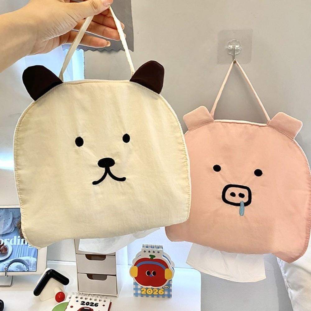 Cartoon Car Tissue Box Portable Paper Storage Bag Creative Napkin Storage Holder Student Dormitory