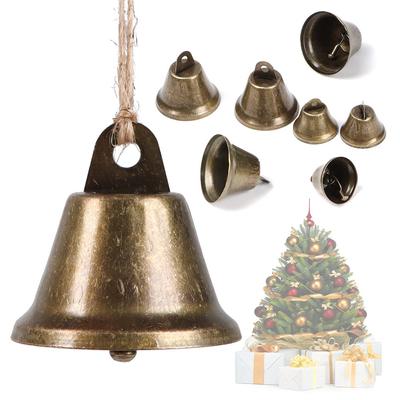 10 Pcs DIY Crafts Small Bells Jingle Bells Vintage Decoration Bells for Hanging Christmas New Year Wedding Party Decorations