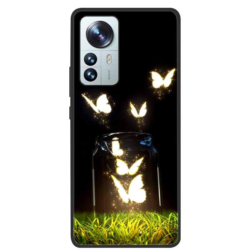 For Xiaomi 12T Pro Phone Case Cover Lion Wolf Black Soft Silicone Case For Xiaomi 12T Pro Back Cover Case 12 T 12TPro Funda Capa