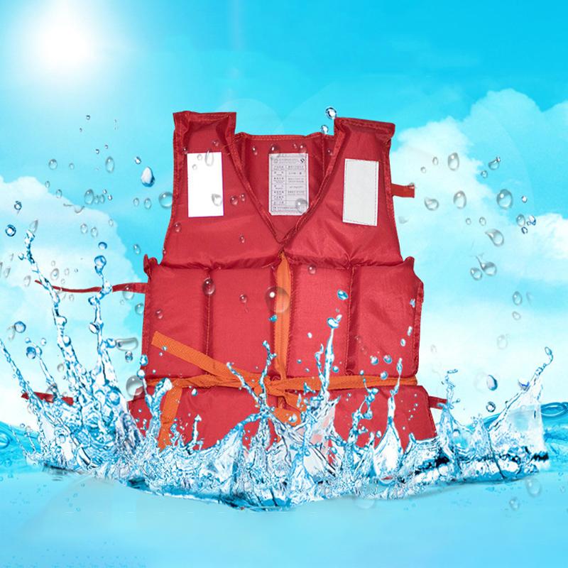 High Buoyancy Life Vest Adult Foam Oxford Cloth Boat Vest Outdoor Rafting Red Life Vest