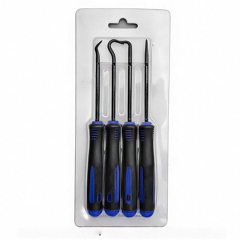 4/10Pcs Heavy Duty Pick Hook Tool Kit Rust Resistant Carbon Steel Maintenance Set for Automotive Repair Garage Work