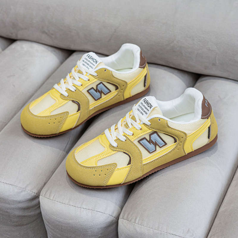 

Mesh breathable German training shoes women s summer 2025 new casual lightweight versatile flat-bottomed sports Forrest Gump shoes tide 35 жовтий