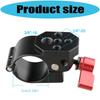 Double Thread 1/4 and 3/8Inch Compatible 30mm Clamp Holder for Camera Monitor Stabilizers Anti Shake Portable