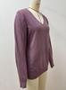 2025 European & American Autumn/Winter V-neck Long Sleeve Knitwear for Women: Fashionable & Comfortable Pullover