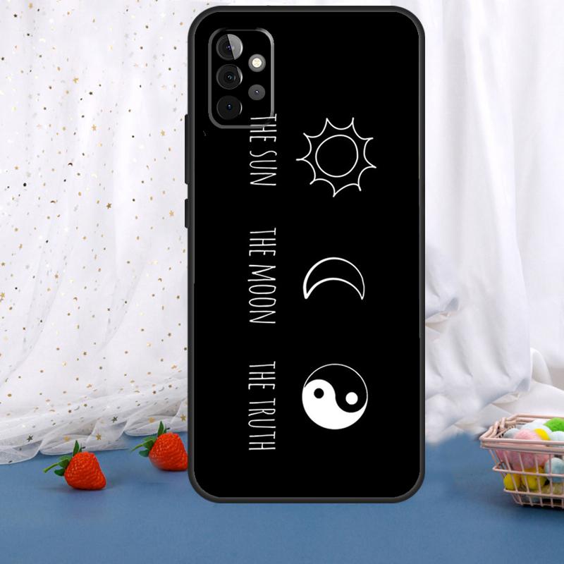 Sun Moon Art For Samsung Galaxy A55 A35 A05 A52 A32 A22 A54 A14 A16 A26 A36 A56 A06 A15 A53 A33 A13 Case