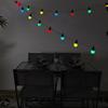 Garden Garland 20 Led Color Bulbs, Mains Powered