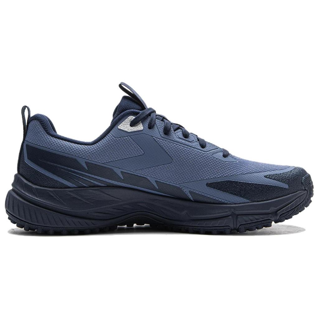 New LiNing Chasing Wind Cushioning Coverage Low Top Trail Running Shoes Men's Dusty Midnight Blue ARSV159-2