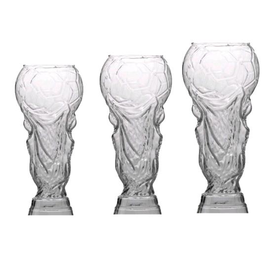 Trophäen-förmiges Bierglas Großes Fassungsvermögen Siegerpokal für Sportfans Originelle Trinktasse für Party Bar Einzigartiges Geschenk für Fußball-Enthusiasten