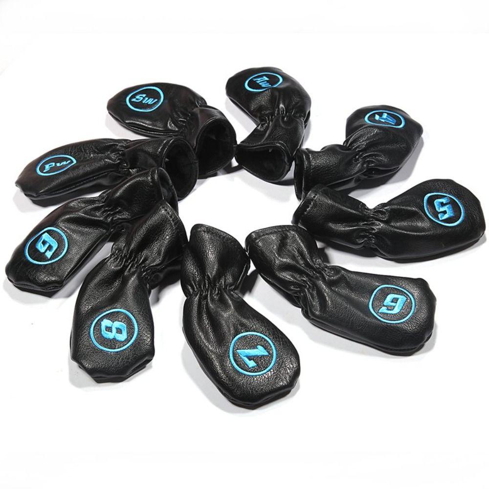 Outdoor Sport PU Golf Headcovers Iron Club Head Covers Golf Wedge Cover Golf Heads Protector