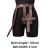 Not with Book Medieval Waist Belt PU Leather Book Pouch Set  Stage Performance